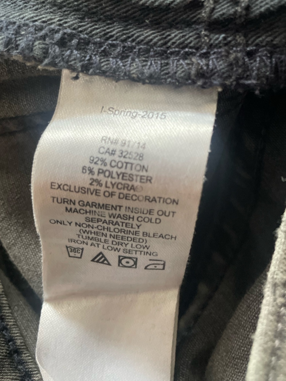 Armani Exchange Super Skinny Elastane Jeans 🔥 - Faded Gray Distressed • Size 25 - Picture 5 of 13